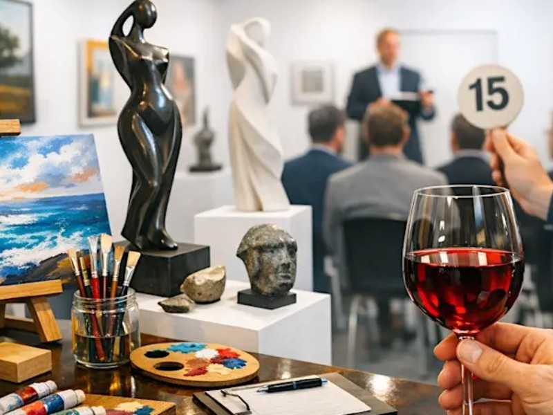 An evening of art, wine, and music...all