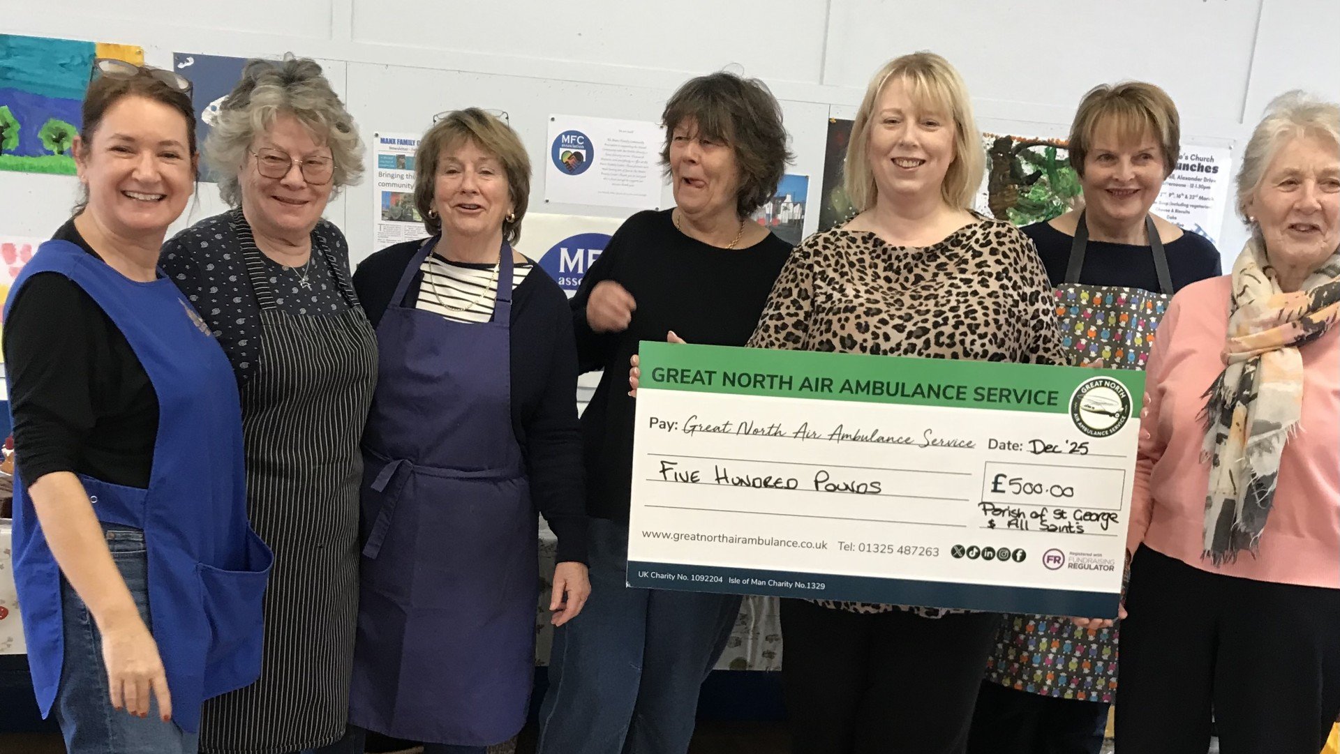Church lunches raise £500 for air ambula