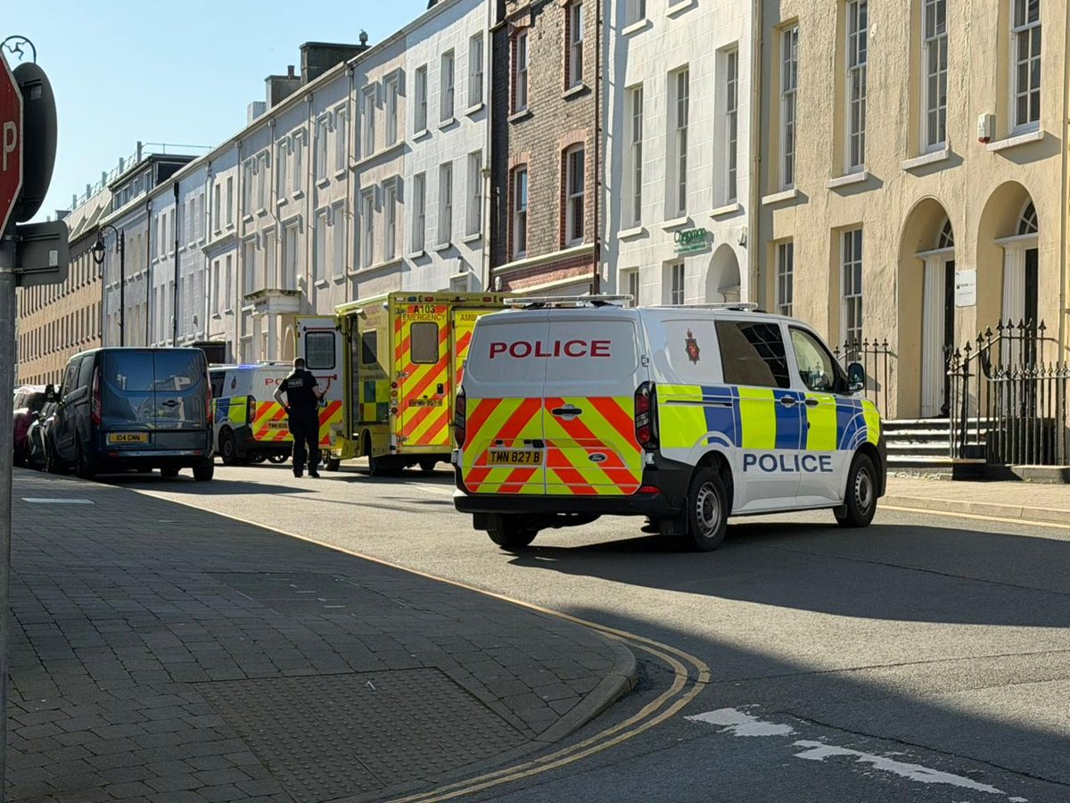 Road shut as emergency services respond 
